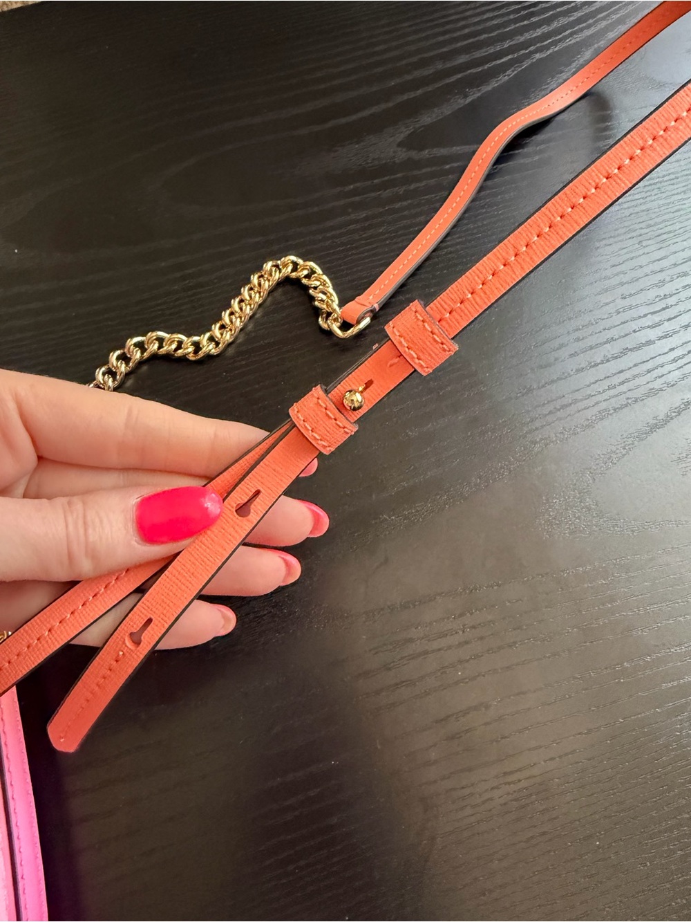 kate spade Pink to Coral Ombre Crossbody Phone Pouch - Picture 5 of 5